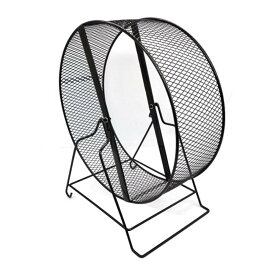 1個入り 小動物用ボールトレッドミル - 静音研磨甲、金属材質 (アイアンブラック32 )