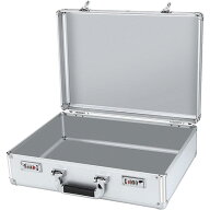 プロ用 アルミツールケース 大容量 ロック付き ダイヤル式/キー式 二重ロック機構 防錆アルミ合金製 工具…