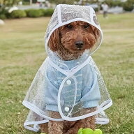犬 レインコート ペット レイン ウェア ポンチョ カッパ 小型犬 中型犬 着せやすい 濡れない 撥水 マジッ…