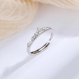 [TAKUMI]ピタリング 婚約指輪 エンゲージリング レディース 指輪 マリッジ リング フリーサイズ 華奢 ペア リング ティアラ シルバー925 ブランド シンプル ダイヤモンド 可愛い おしゃれ かわいい 錆びない