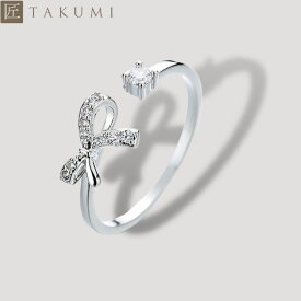 [TAKUMI]ピタリング リング 指輪 フリーサイズ レディース サイズ調整 ダイヤ プロポーズリング シルバー シンプル おしゃれ かわいい 錆びない