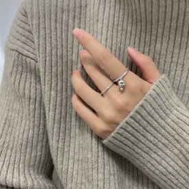 [TAKUMI]ピタリング 指輪 フリーサイズ リング メンズ バラ シルバーリング シルバー 可愛い おしゃれ かわいい シンプル 錆びない