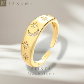 [TAKUMI]ピタリング リング 指輪 星 星座 レディース 14号 重ね付け キラキラ シンプル 可愛い ダイヤモンド ブランド おしゃれ かわいい 華奢 錆びない
