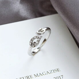 [TAKUMI]ピタリング 指輪 リング フリーサイズ メンズ レディース 華奢 リング ダイヤモンドリング 葉 シルバー925 ブランド シンプル ダイヤモンド 可愛い おしゃれ かわいい 錆びない
