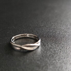 [TAKUMI]ピタリング 指輪 フリーサイズ レディース リング 引っかからない シルバー 銀 細い 小さい 金属アレルギー 2連 シルバー925 可愛い おしゃれ かわいい シンプル 錆びない