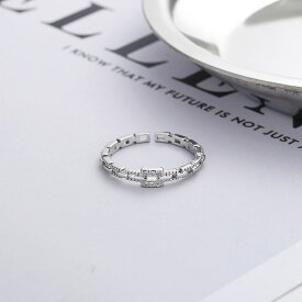 [TAKUMI]ピタリング 指輪 リング フリーサイズ メンズ レディース 華奢 リング ダイヤモンドリング 鎖 シルバー925 ブランド シンプル ダイヤモンド 可愛い おしゃれ かわいい 錆びない