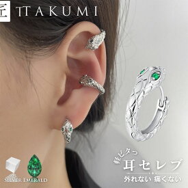 イヤーカフ ヘビ イヤーカフス 蛇 イヤーカフ イヤカフ イヤリング レディース メンズ 金属アレルギー対応 シンプル ブランド シルバー925