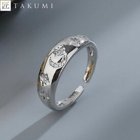 [TAKUMI]ピタリング リング 指輪 星 シルバーリング 星座 レディース 14号 重ね付け キラキラ シンプル 可愛い ダイヤモンド ブランド おしゃれ かわいい 華奢 錆びない