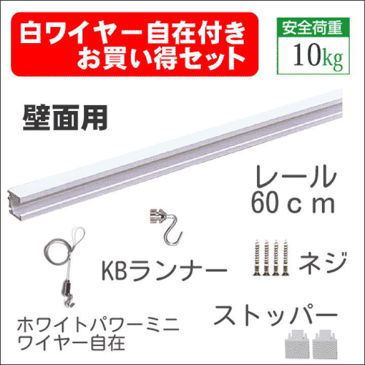 はなの飼い主額縁セット RAILSUN(NewWing)：ピクチャーレールセット】レール+金具