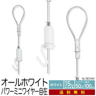 《メール便・送料無料》ピクチャーレール用 ワイヤー自在 【オールホワイト パワーミニワイヤー自在 NO18…