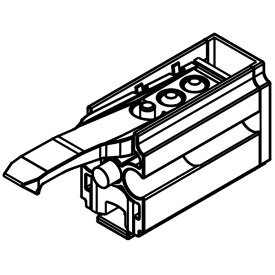 LAMP スガツネ工業ジュニア 100/GP 重量 ガラス扉用引戸 マグネットソフトクローザー仕様部品名 上ストッパー品番 30138注文コード 250-032-909