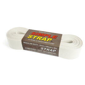 アメリカ USA US 工具 道具 SIMPLE STRAP シンプルストラップSimpleStrap RegularDuty /WHITE型番 SSR-WH幅 40mm長さ 6000mm厚さ 2mm素材 TPEラバー原産国 中国