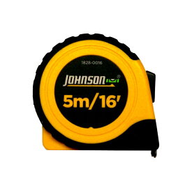 アメリカ USA US 工具 道具 JOHNSON ジョンソン5mメジャースケール（インチ/メトリック併記）型番 1828-0016サイズ L7.5xW7xD4【cm】最大計測長 5m/16フィート