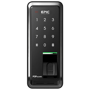 EPIC エピック POPscan Hook 3 ポップスキャンフック3 引き戸用 スマートロック 電子錠 解錠方法：暗証番号 ワンタイム暗証番号 指紋認証