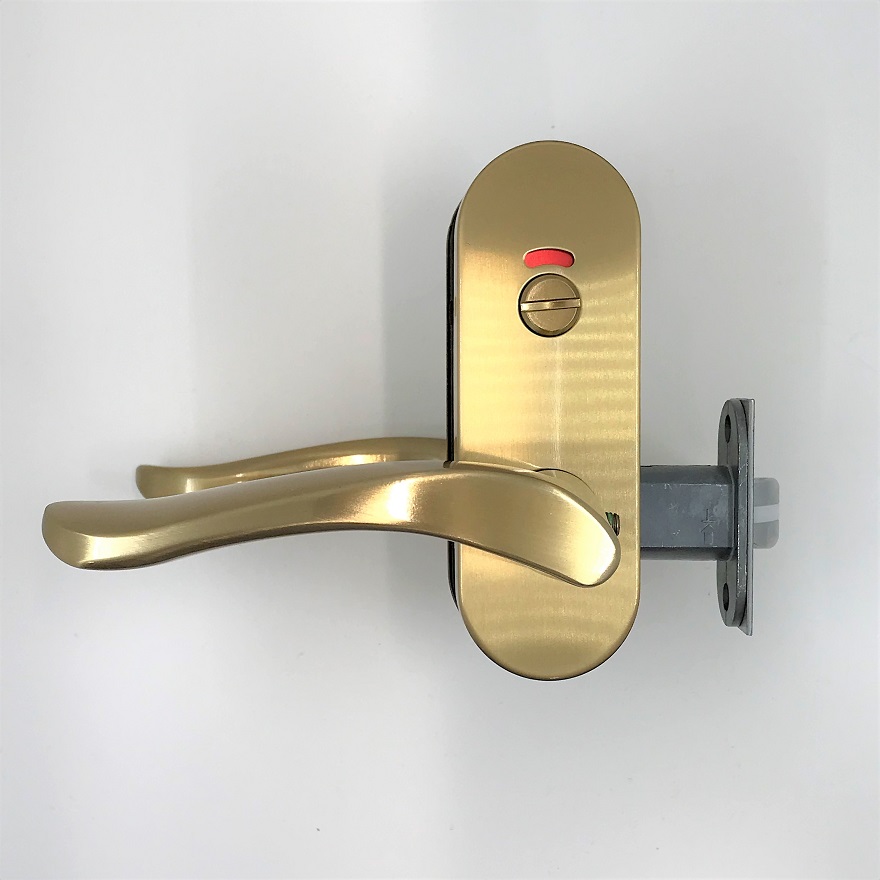 美和ロック　ZLT902-11-8　GD　ゴールド<br>室内用レバーハンドル　表示錠(小判座)