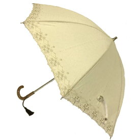 綿ジャカード晴雨兼用 婦人用 8本骨 日本製 全2色天然素材/綿/上品/エレガント/日本製/高級感/日本橋/銀座/日傘/国産/かわいい/誕生日/プレゼント/