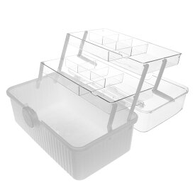【ポイント10倍】家庭用薬収納箱 ポータブル収納オーガナイザー 大容量収納ボックス ハンドル付き 医薬品整理用 救急セット保管 家庭と旅行