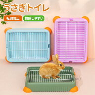【ポイント10倍！】うさぎ トイレ 大きい すのこ付き 四角 チンチラ ウサギ フラットトイレ ウサギ用品 …