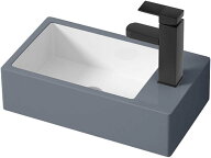 [ポイント10倍!]壁掛け手洗い器 ミニ 手洗い器 排水セット付き コンパクト 小型 おしゃれ 洗面ボウル 陶…