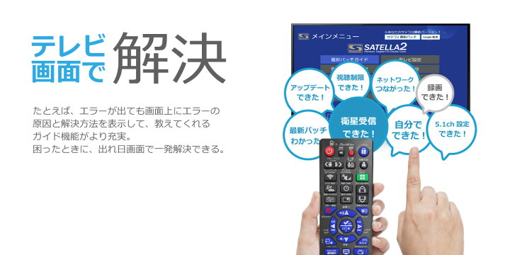 楽天市場】【送料無料】サテラ2｜satella2 HD対応デジタルFTA 