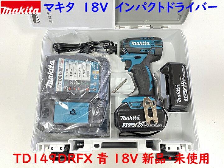 楽天市場】makita□マキタ 18V インパクトドライバー TD149DRFX 青  