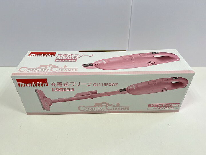 楽天市場】□マキタ 10.8V 充電式クリーナー CL115FDWP (ピンク 