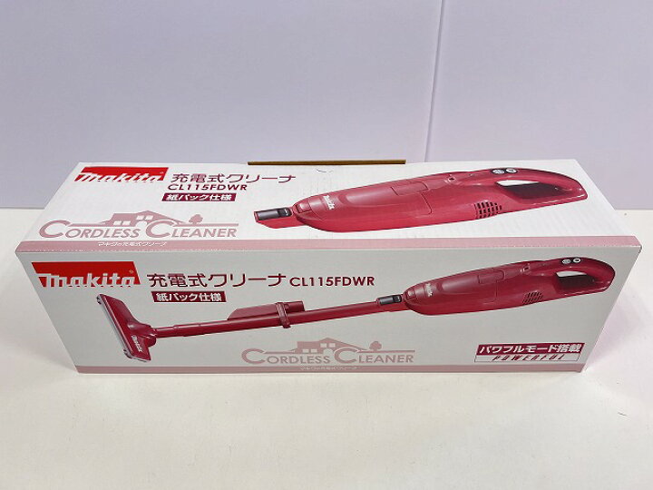 楽天市場】□マキタ 10.8V 充電式クリーナー CL115FDWR (レッド 