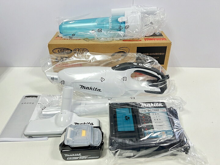 楽天市場】☆サイクロン付き！□マキタ 充電式クリーナー CL181FD白+ 