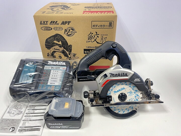 楽天市場】□マキタ 18V 125mm 充電式マルノコ HS474DZB(黒)＋6.0Ah  