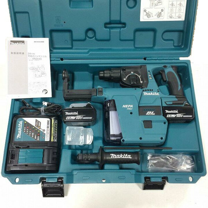 楽天市場】makita☆プロ□マキタ 18V 充電式 ハンマドリル 24mm 
