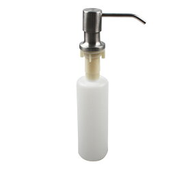 Talea 350ml キッチン浴室石鹸ディストリビューターですステンレス製引糸ニッケルポンプ+PVCプラスチックボトル 埋め込みディスペンサーQS700C001