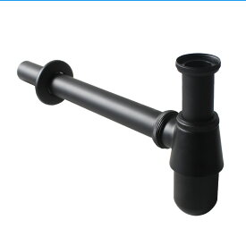 Talea 銅の黒めっき 洗面台シンク 排水管 Pトラップキット排水キット 壁の排水口 GN111C001