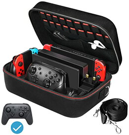 Switch/ Switch有機elモデル対応 iVoler Switch ケース For スイッチ ケース Switch 収納ケース 防水 防塵 防汚 耐衝撃 全面保護 大容量 な収納力 持ち運び便利 ポーチ コントローラー/カード/ドック/ケー