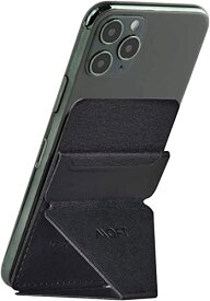 MOFT X スマホスタンド スマホホルダー スキミング防止カードケース iPhoneSE iPhone11 iPhone14/13/12 シリーズ など/Android 全機種対応(ブラック)