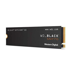ウエスタンデジタル(Western Digital) 内蔵SSD 500GB WD Black SN770 ゲーム向け PCIe Gen4 M.2-2280 NVMe WDS500G3X0E-EC 国内正規代理店品