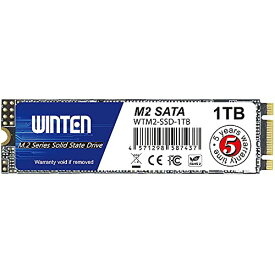 WINTEN 内蔵 SSD 1TB M.2 2280 3D NAND SATA3 6Gb/s (最大読取 530MB/s 最大書込 500MB/s) 5年保証 WTM2-SSD-1TB 国内正規代理店品