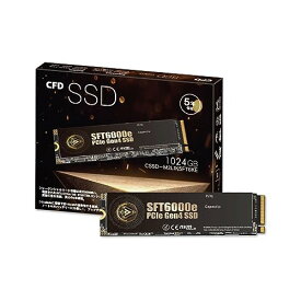 CFD SSD M.2 NVMe SFT6000e シリーズ PS5 動作確認済み 3D NAND TLC採用 SSD PCIe Gen4 4 (読み取り最大6000MB/S) M.2-2280 NVMe 内蔵SSD 1TB (1024GB)