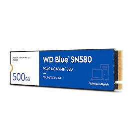 Western Digital ウエスタンデジタル 内蔵SSD 500GB WD Blue SN580 (読取り最大 4,000MB/秒) M.2-2280 NVMe WDS500G3B0E-EC 国内正規代理店品