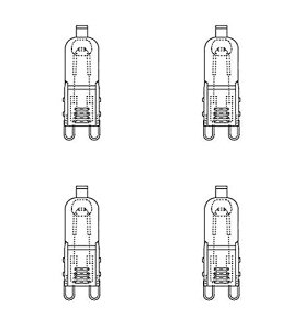 �O�H �~���[�������C���{���g�n���Q�������v �n���s��(HALOPIN) 110V 25W �t���X�g�^�C�v G9���� JD110V25W/F/G9/P2 (4��)