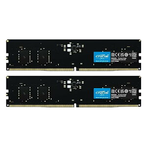 Crucial RAM 16GB Lbg (2x8GB) DDR5 5600MT/s (܂5200MT/s or 4800MT/s) fXNgbv CT2K8G56C46U5 ubN