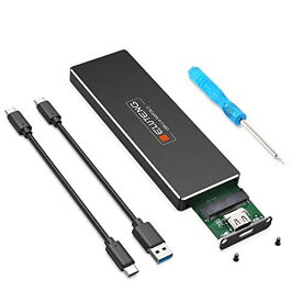 ELUTENG M.2 SATA(NGFF) SSD 外付けケース USB 3.1 to NGFF ハードドライブケース 6Gbps高速転送 NVME非対応 M.2 アダプタ SATA B key/B+M keyのみ対応 JMS576 2230/22
