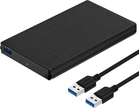 SABRENT 2.5インチ SSD外付けケース/ SATA SSD/ HDD (SSD 1TB、SSD 2TB、SSD 500GB、SSD 4TB) 最大16TB/ USB 3.2 Gen 1 SuperSpeed/ アルミ製/ 工具不要/ SATA