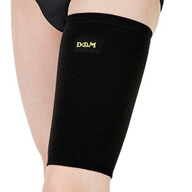 DM ディーアンドエム 太腿サポーター 中圧迫 太腿用 固定 太もも保護 痛み対策 黒 Lサイズ #921