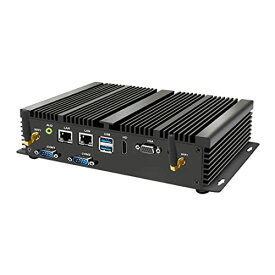 ミニPC i7-5500U, メモリ8GB+256GB SSDファンレス小型PC/HDMI VGA 2画面同時出力可能/ 2* LAN / 4G SIMモジュールをサポート/Windows 10 Pro WOL 小型デスクトップパソコン