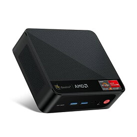 Beelink AMD Ryzen5 5560U ミニ PC、(最大 4.0GHz)、16 GB DDR4 + 500 GB SSD デスクトップ PC、WiFi 6、Bluetooth 5.2、HDMI ポート x 1 および DP ポート x 1、