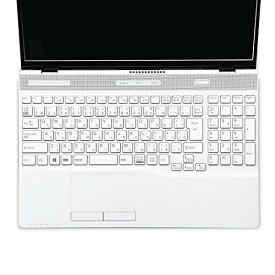 エレコム キーボードカバー 富士通 LIFEBOOK AH シリーズ 15.6inch ホコリ 汚れ 水分からキーボードを保護 PKB-FMVAH8