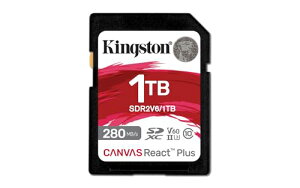 キングストン SDXCカード 1TB 最大280MB/s UHS-II V60 4K Canvas React Plus SDR2V6/1TB 製品寿命期間保証