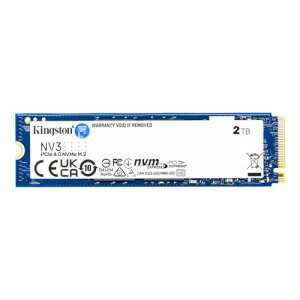 LOXgeNmW[ Kingston SSD NV3 2TB PCIe Gen 4.0 x4 ő6,000MB/b M.2 2280 NVMe K㗝Xۏؕi 5Nۏ SNV3S/2000G