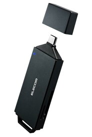 エレコム メモリカードリーダー USB Type-C 直挿しタイプ SD microSD UHS-II規格対応 USB 5Gbps ブラック MR3C-D206BK/EC