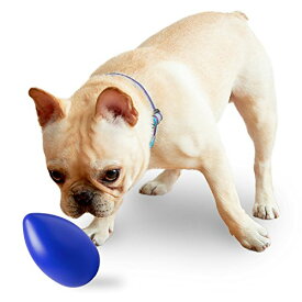 OFT エッグ ミニ ブルー 犬 おもちゃ ボール 楕円形 軽量 壊れづらい 本体サイズ :12.5 12.5 19.5cm